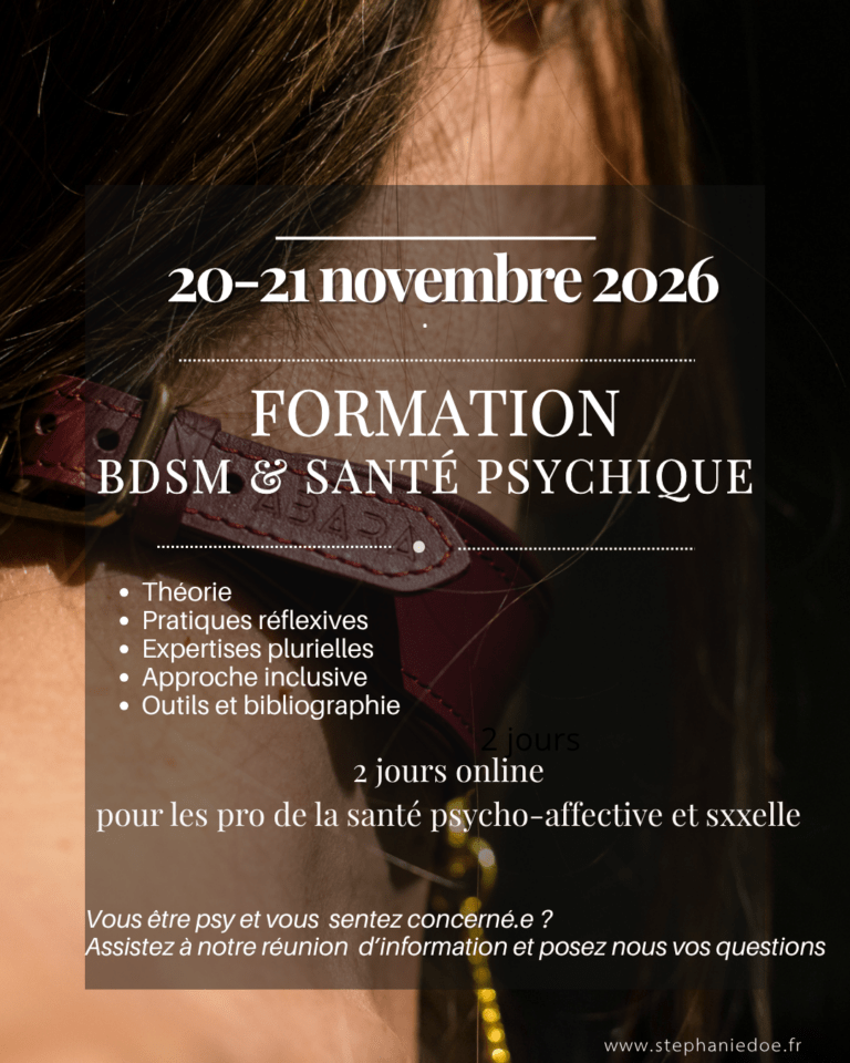 Formation BDSM et santé psychique